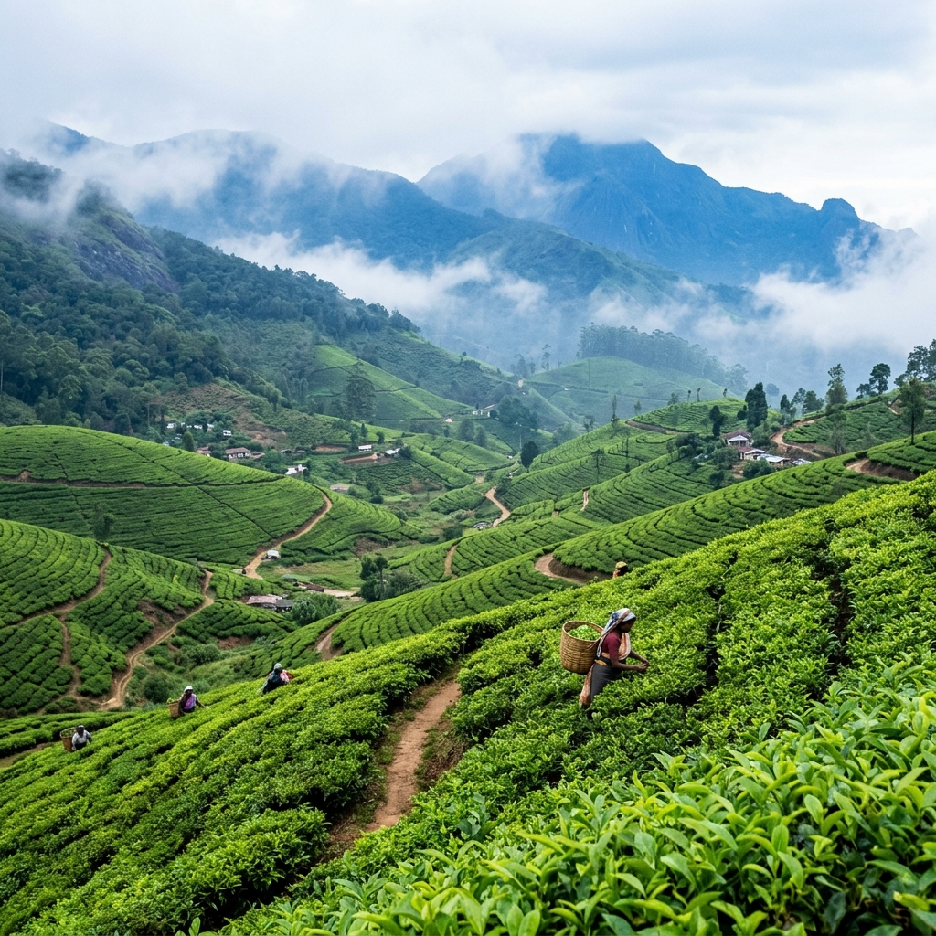 Sri Lanka tea plantation